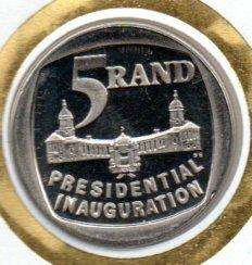 RSA 1994 PRESIDENTIAL ELECTION (MANDELA) COIN FDC 6.3c + 6.3b. AS LISTED. GOOD VALUE!