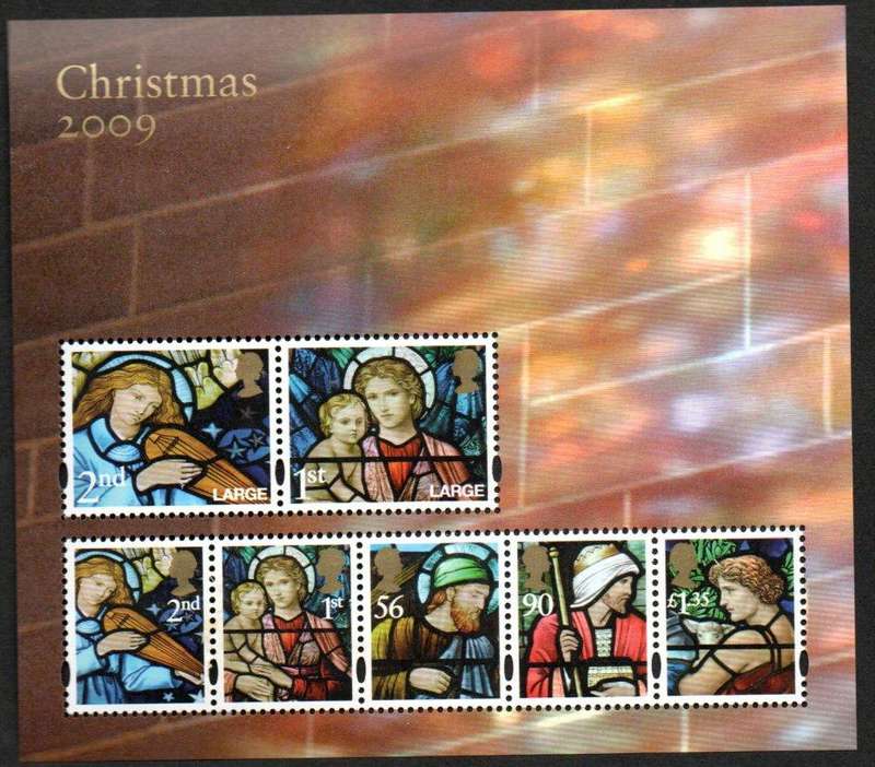 GB 2009 CHRISTMAS - STAINED GLASS WINDOWS UMM MSHEET. AS PER SCANS. SGMS2998. CV GBP 9+.