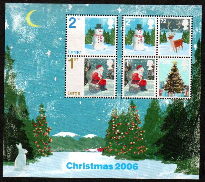 GB 2006 CHRISTMAS - ANGELS UMM MINI SHEET. AS PER SCANS. SGMS2795. CV GBP 10. NICE ITEM.