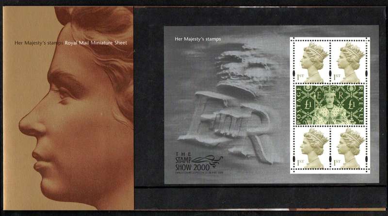 GB 2000 'STAMP SHOW 2000' INTL STAMP EXHIBITION LONDON PRESENTATION PACK NO M03. CV GBP 100!