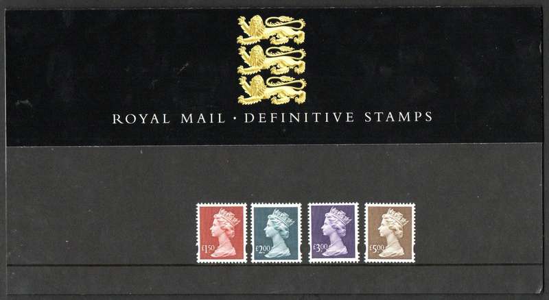 GB 1999 QEII MACHIN DEFINITIVES MINT PRESENTATION PACK NO 43. AS PER SCANS. CV GBP 55. GREAT ITEM.