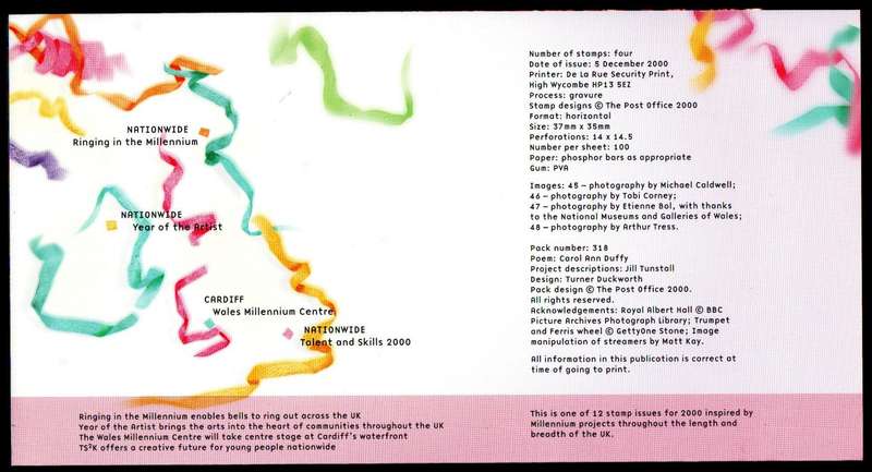 GB 2000 MILLENNIUM PROJECTS 'SOUND AND VISION' PRESENTATION PACK NO 317. AS PER SCANS. GOOD VALUE.
