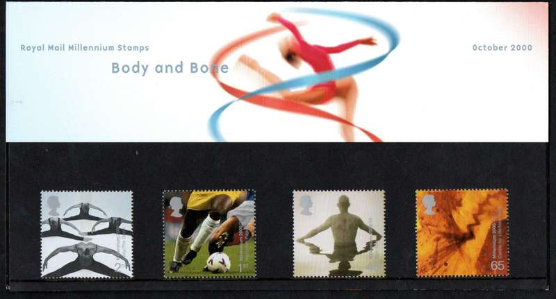 GB 2000 MILLENNIUM PROJECTS: 'BODY AND BONE' MINT PRESENTATION PACK NO 316. AS PER SCANS.
