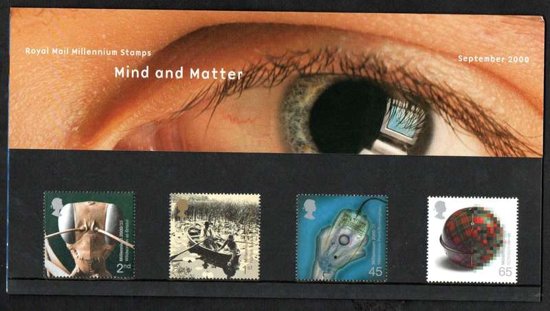 GB 2000 MILLENNIUM SERIES 'MIND AND MATTER' MINT PRESENTATION PACK NO 315. AS PER SCANS.