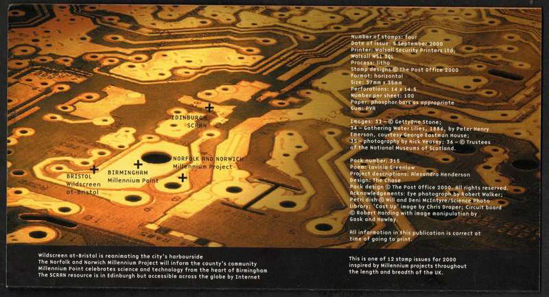 GB 2000 MILLENNIUM SERIES 'MIND AND MATTER' MINT PRESENTATION PACK NO 315. AS PER SCANS.