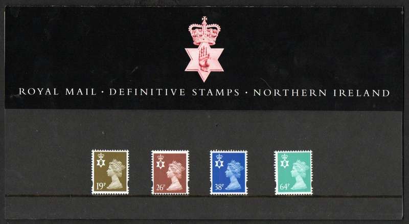GB 1995 REGIONAL ISSUES (NORTHERN IRELAND) MACHIN DEFS MINT PRESENTATION PACK NO 47. CV GBP 17.