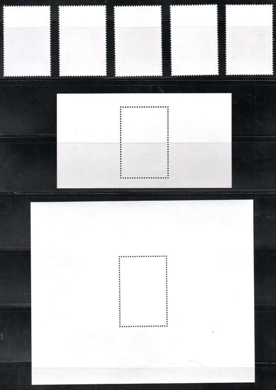 JAMAICA 1995 BOB MARLEY SET OF (X5) UMM + MSHEET SG877/82 + 1981 MSHEET SGMS536. CV GBP 20+