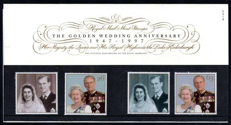 GB 1997 royal golden wedding presentation pack no 281 with mint stamps. Nice item.