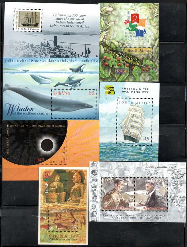 RSA SELECTION OF (X100+) UMM MINI SHEETS ETC. AS PER (X16) SCANS. BIG TOTAL CV!