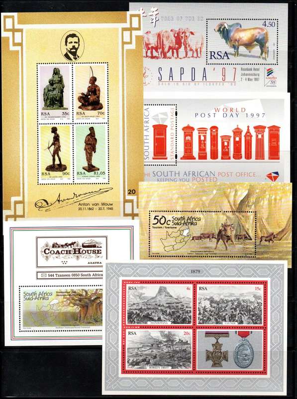 RSA SELECTION OF (X100+) UMM MINI SHEETS ETC. AS PER (X16) SCANS. BIG TOTAL CV!