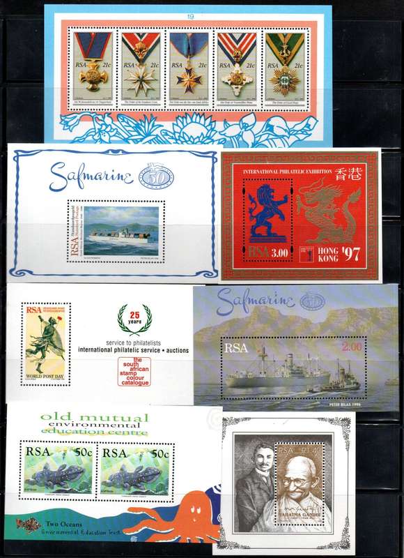 RSA SELECTION OF (X100+) UMM MINI SHEETS ETC. AS PER (X16) SCANS. BIG TOTAL CV!