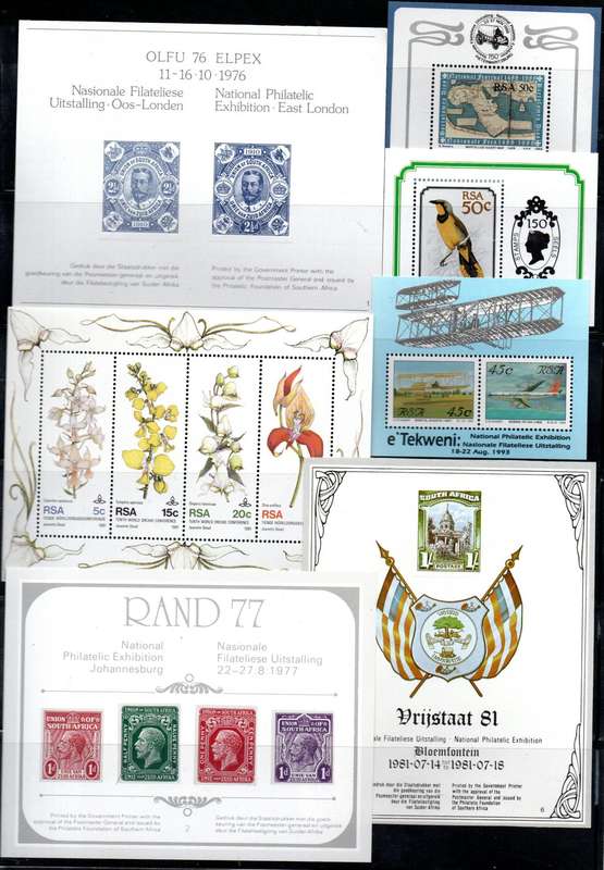 RSA SELECTION OF (X100+) UMM MINI SHEETS ETC. AS PER (X16) SCANS. BIG TOTAL CV!