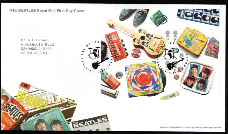 GB 2007 THE BEATLES ALBUM COVERS (X2) FIRST DAY COVERS (TALLENTS HOUSE). CV GBP 18. AS PER SCANS.