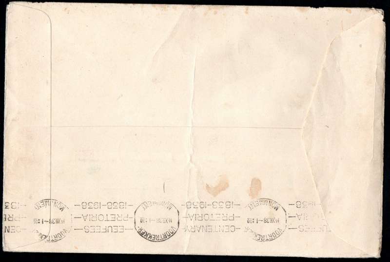 UNION 1938 (X4) VOORTREKKER TREK COVERS. CONDITION MIXED AS PER SCANS.
