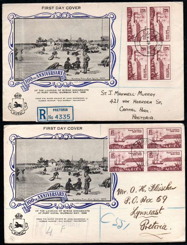 UNION 1949 CENT OF ARRIVAL OF BRITISH SETTLERS CLEARANCE OF (X21) COVERS. AS PER SCANS. GREAT LOT.