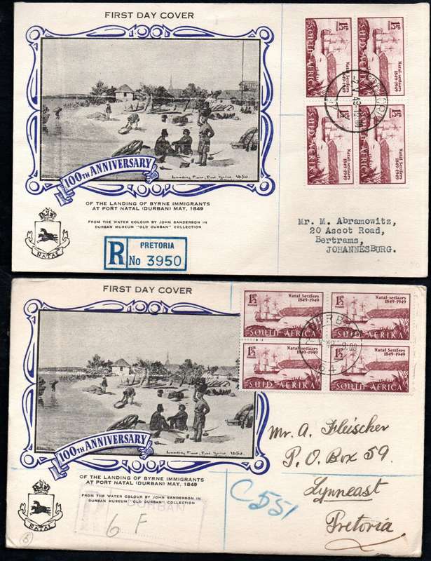 UNION 1949 CENT OF ARRIVAL OF BRITISH SETTLERS CLEARANCE OF (X21) COVERS. AS PER SCANS. GREAT LOT.