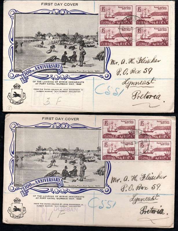 UNION 1949 CENT OF ARRIVAL OF BRITISH SETTLERS CLEARANCE OF (X21) COVERS. AS PER SCANS. GREAT LOT.