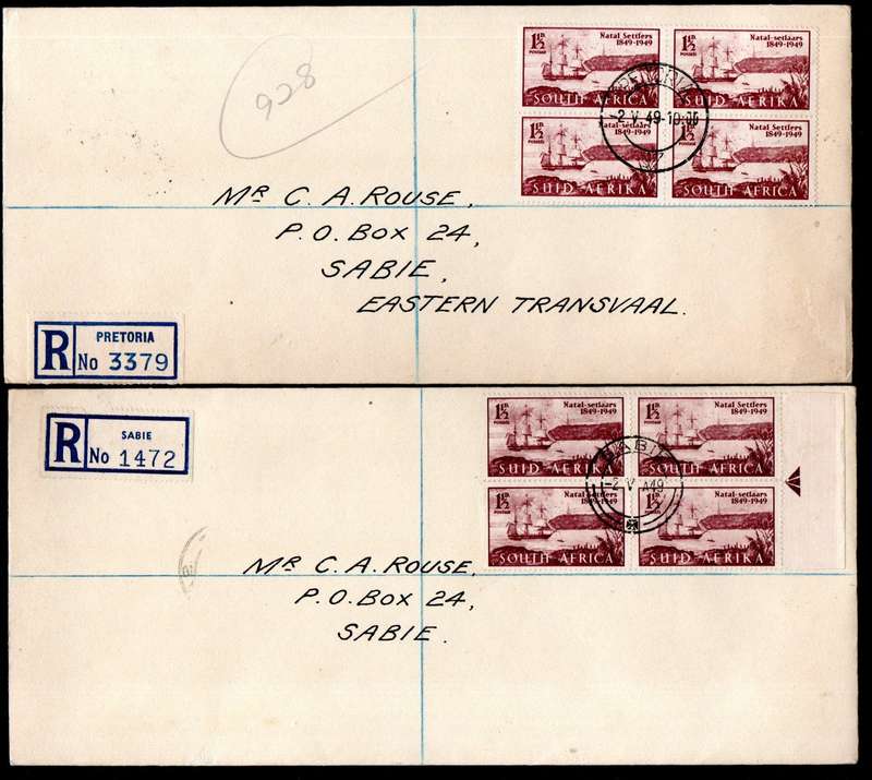 UNION 1949 CENT OF ARRIVAL OF BRITISH SETTLERS CLEARANCE OF (X21) COVERS. AS PER SCANS. GREAT LOT.