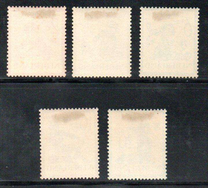 NETHERLANDS 1950 CHILD WELFARE SET OF (X5) M/MINT SINGLES. SG727-731. AS PER SCANS. CV GBP 45