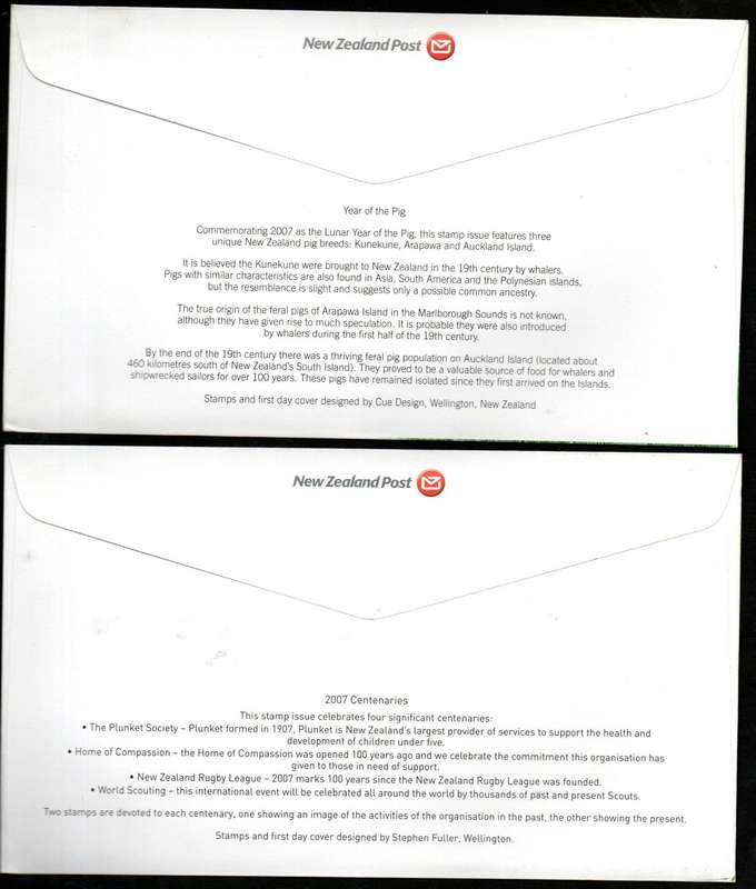 NEW ZEALAND 2006/2007 SELECTION OF (X13) FIRST DAY COVERS. AS PER SCANS. GREAT LOT. GOOD VALUE.