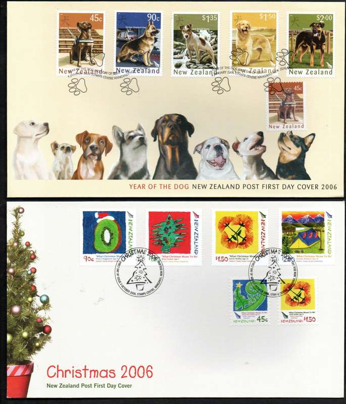 NEW ZEALAND 2006/2007 SELECTION OF (X13) FIRST DAY COVERS. AS PER SCANS. GREAT LOT. GOOD VALUE.