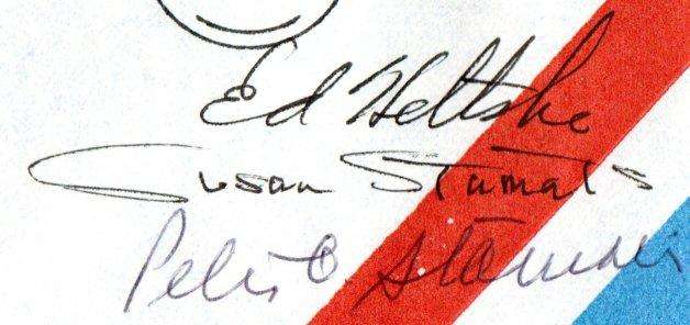 ZIMBABWE 1995 BALLOON MAIL COVER TRIPLE SIGNED 'PILOTS'. AS PER SCANS. GREAT ITEM.