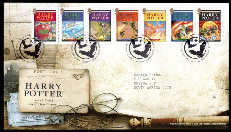 GB 2007 PUBLICATION OF FINAL BOOK IN HARRY POTTER SERIES (X2) FIRST DAY COVERS. CV GBP 15. NICE FDCs