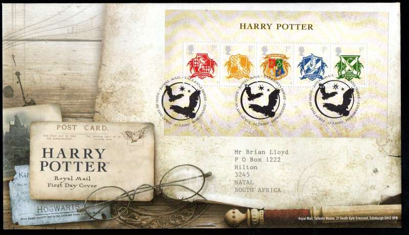 GB 2007 PUBLICATION OF FINAL BOOK IN HARRY POTTER SERIES (X2) FIRST DAY COVERS. CV GBP 15. NICE FDCs