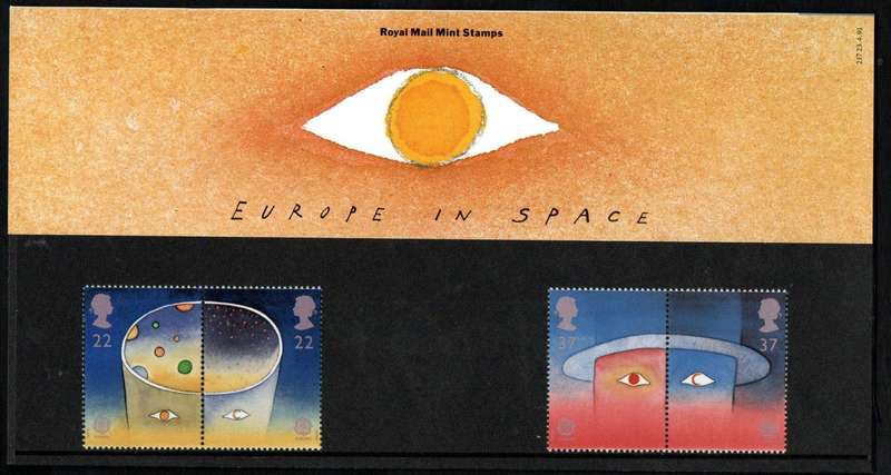 GB 1991 Europa  Europe in space mint presentation pack no 217 - as per scans.