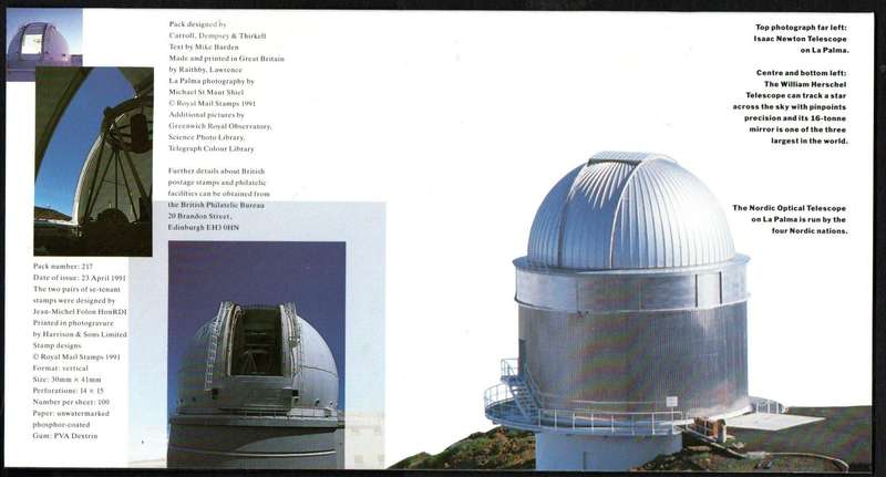 GB 1991 Europa  Europe in space mint presentation pack no 217 - as per scans.