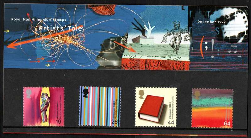 GB 1999 millennium series the artists' tale presentation pack no 305 - as per scans -nice item.