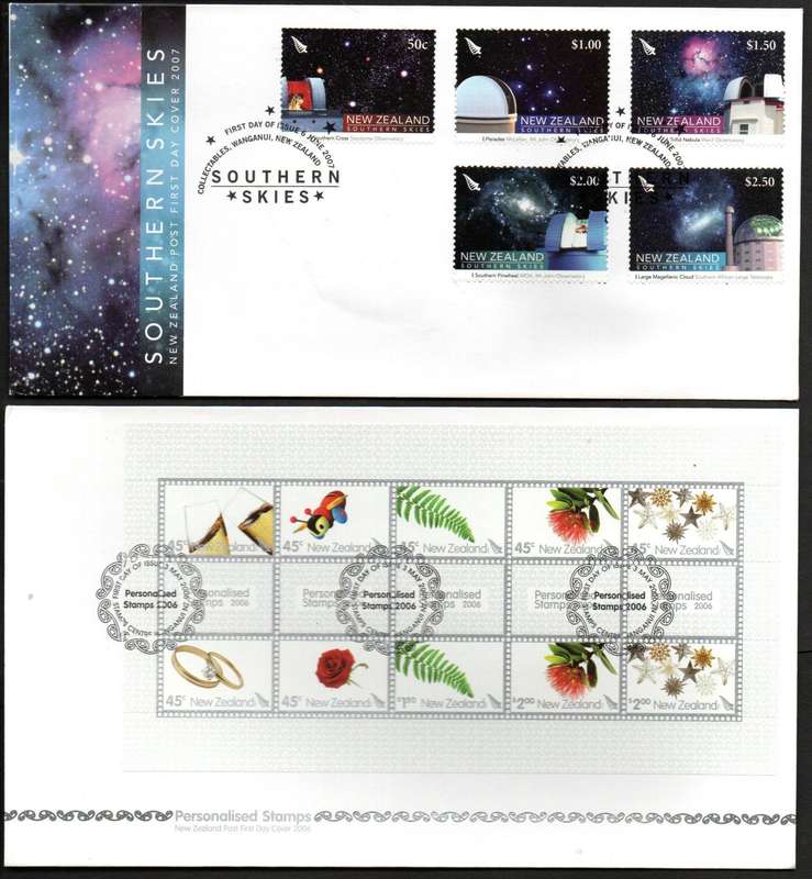 NEW ZEALAND 2005/2006 SELECTION OF (X12) FIRST DAY COVERS. AS PER SCANS. GREAT LOT. GOOD VALUE.