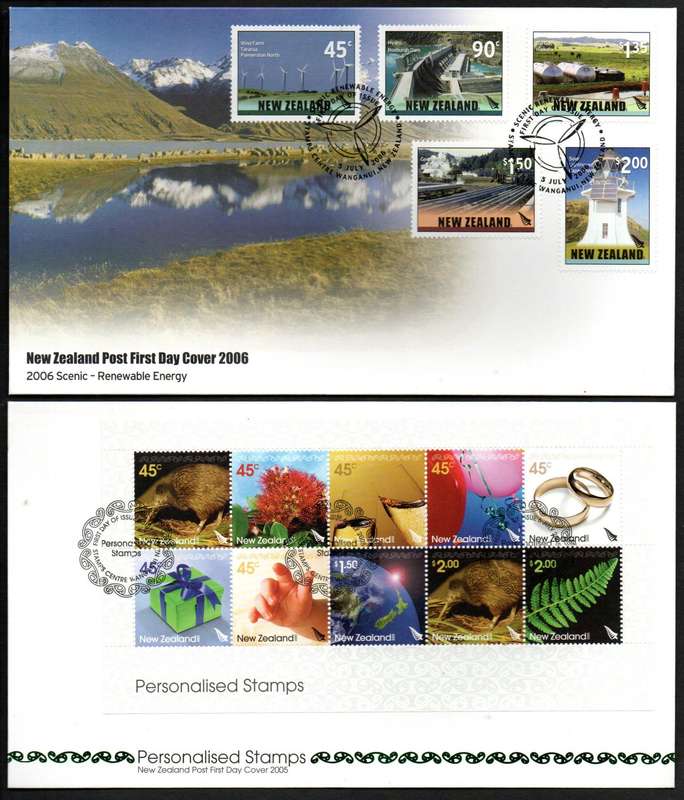 NEW ZEALAND 2005/2006 SELECTION OF (X12) FIRST DAY COVERS. AS PER SCANS. GREAT LOT. GOOD VALUE.