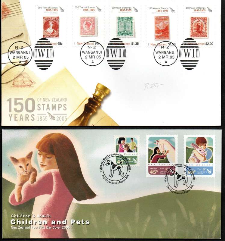 NEW ZEALAND 2005/2006 SELECTION OF (X12) FIRST DAY COVERS. AS PER SCANS. GREAT LOT. GOOD VALUE.