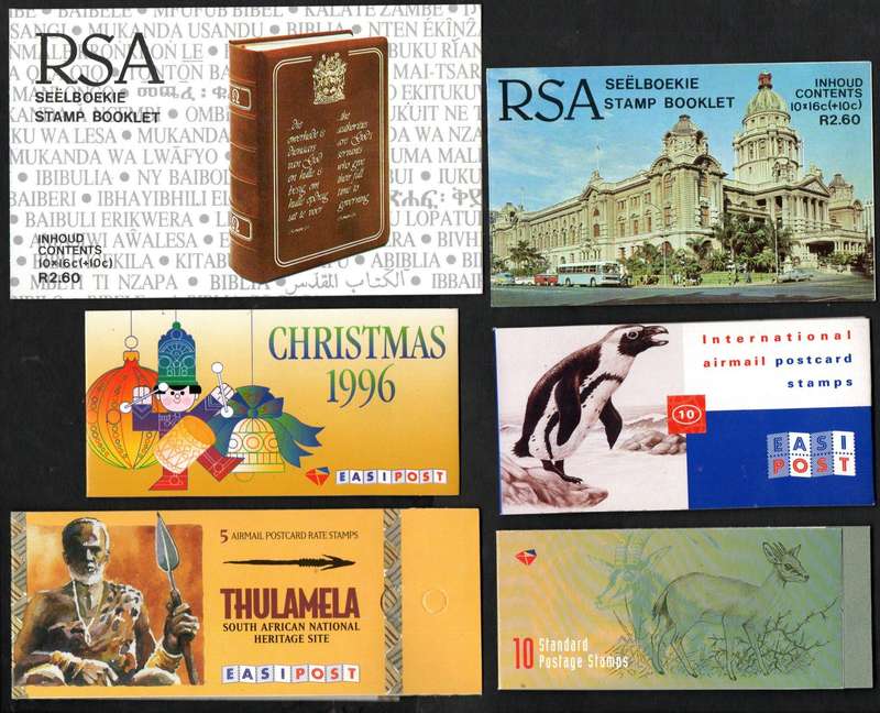 RSA selection of (x13) mint/self-adhesive booklets - as per (x2) scans  CV R2260.