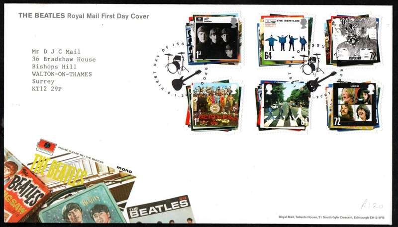 GB 2007 The Beatles album covers (x2) first day covers (Liverpool) - CV GBP 13 - as per scans.