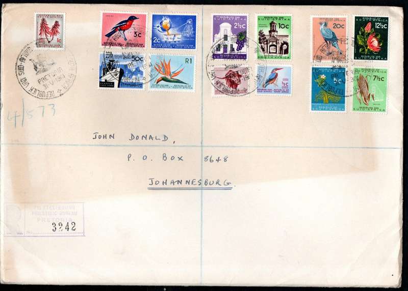 RSA 1961 1st Def new republic (31 may 1961) selection of (x9) FDCs etc - condition etc as per scans.