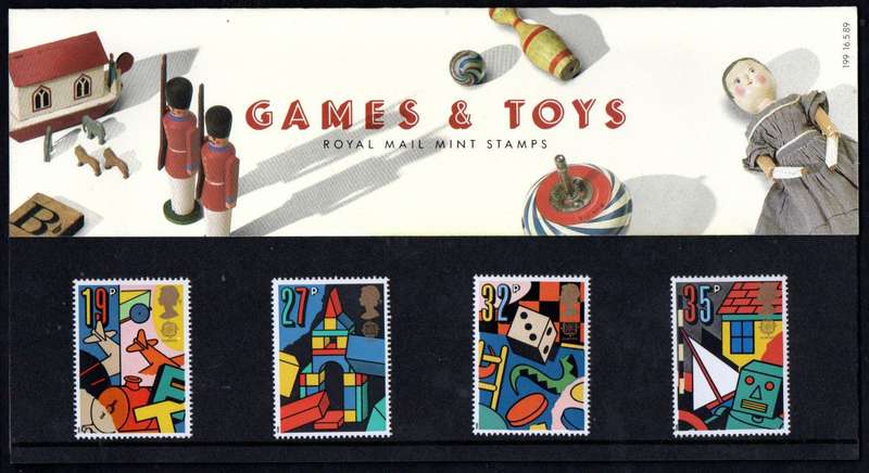 GB 1989 games and toys mint presentation pack - as per scans.