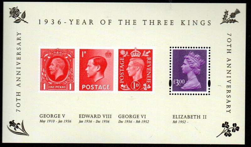 GB 2006 70th anniversary of the Year of the Three Kings umm mini sheet. SGMS2658.