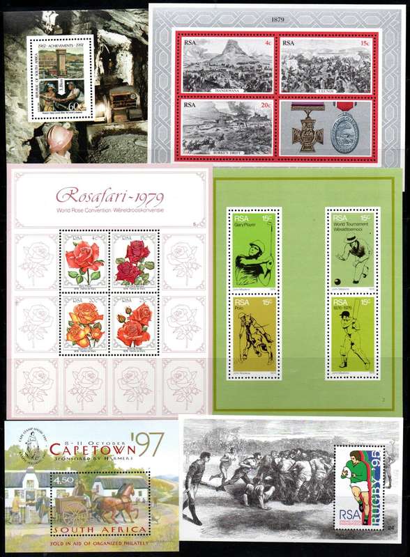 RSA selection of (x60+) umm mini sheets etc - as per scans - good total cv.
