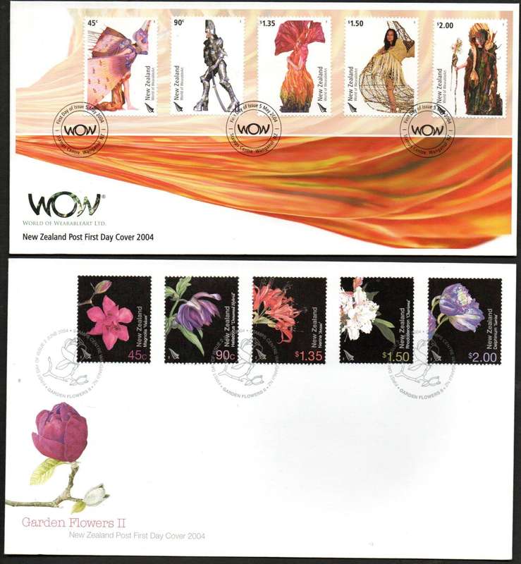 New Zealand 2004/2005 Selection of 14 First Day Covers