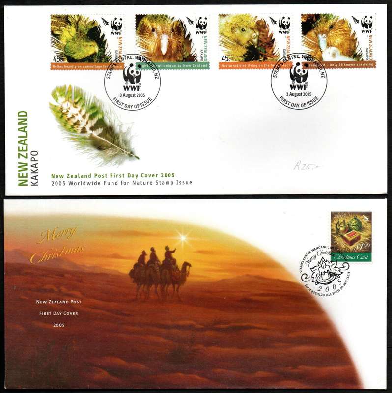 New Zealand 2004/2005 Selection of 14 First Day Covers