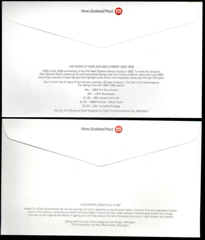 New Zealand 2004/2005 Selection of 14 First Day Covers