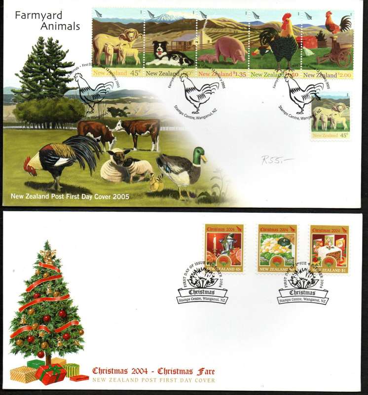 New Zealand 2004/2005 Selection of 14 First Day Covers
