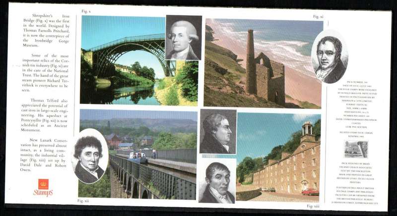 GB 1989 industrial archaeology mint presentation pack no 200.