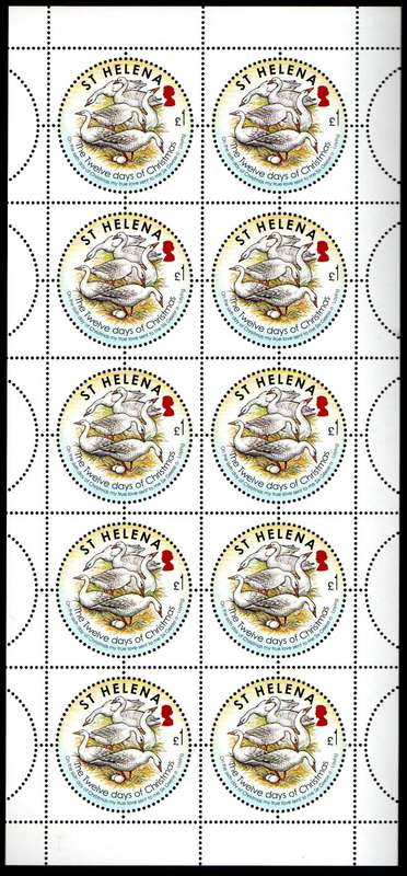 St Helena 2006 the 12 days of Christmas set of (x6) umm sheets of (x10) - SG1005/10 Total CV GBP 83