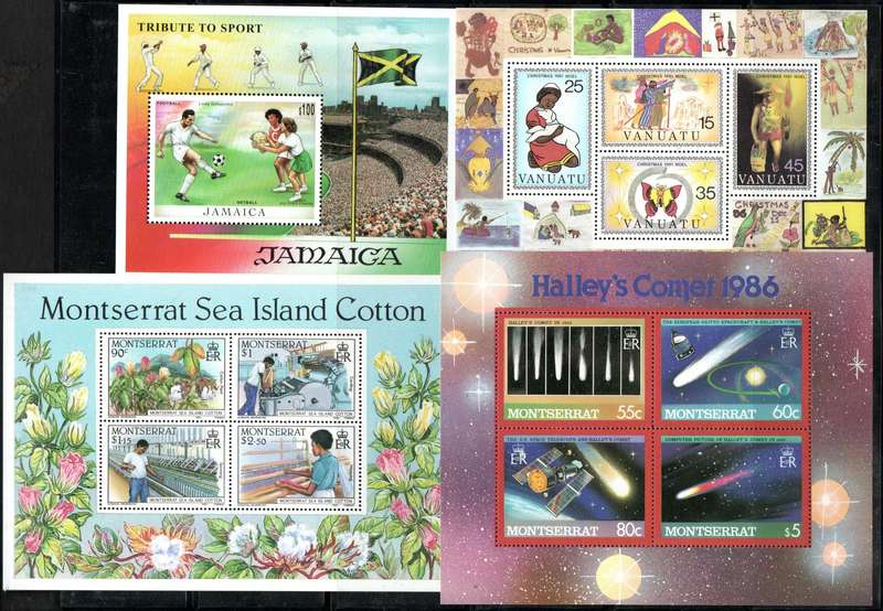 Commonwealth (mainly Jamaica/Dominica etc) selection of (x27) msheets umm - nice mix.