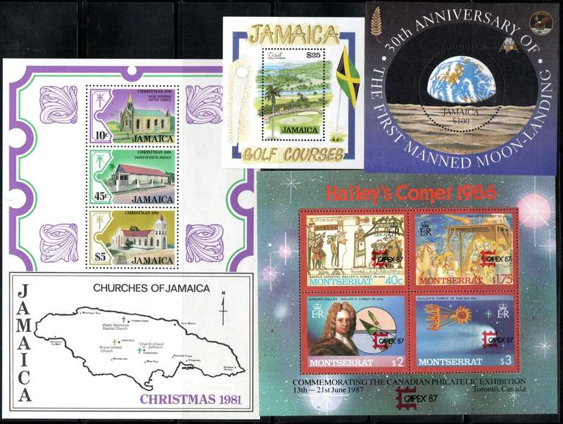 Commonwealth (mainly Jamaica/Dominica etc) selection of (x27) msheets umm - nice mix.