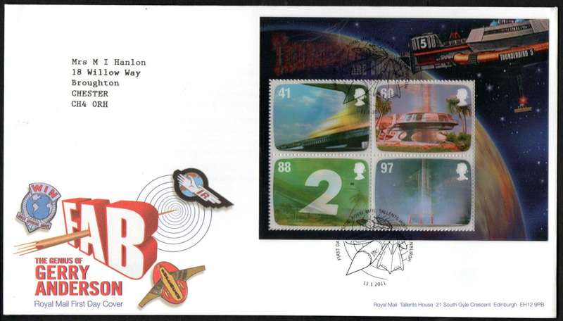 GB 2011 F.A.B The Genius of Gerry Anderson first day cover (Tallents House).