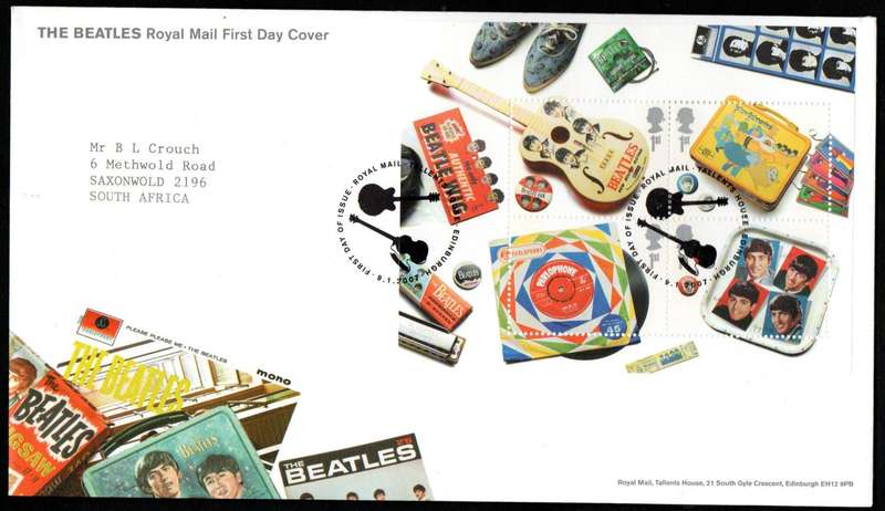 GB 2007 The Beatles album covers (x2) first day covers (Tallents House) - CV GBP 12+ - as per scans.